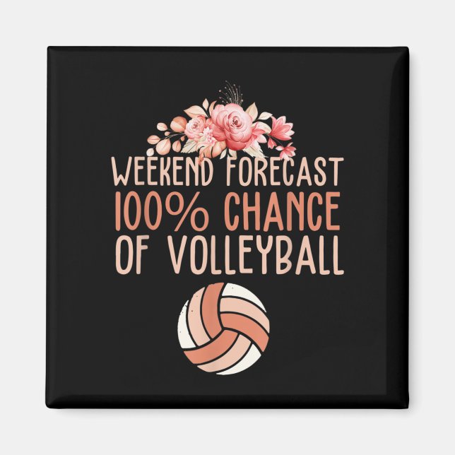 Íman Previsão de Fim de Semana do Voleibol Fl (Frente)
