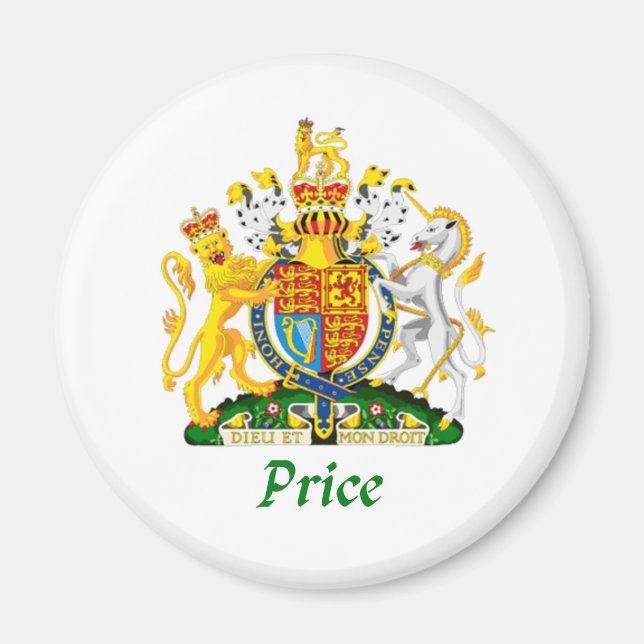 Íman Price Shield do Reino Unido Excelente (Frente)