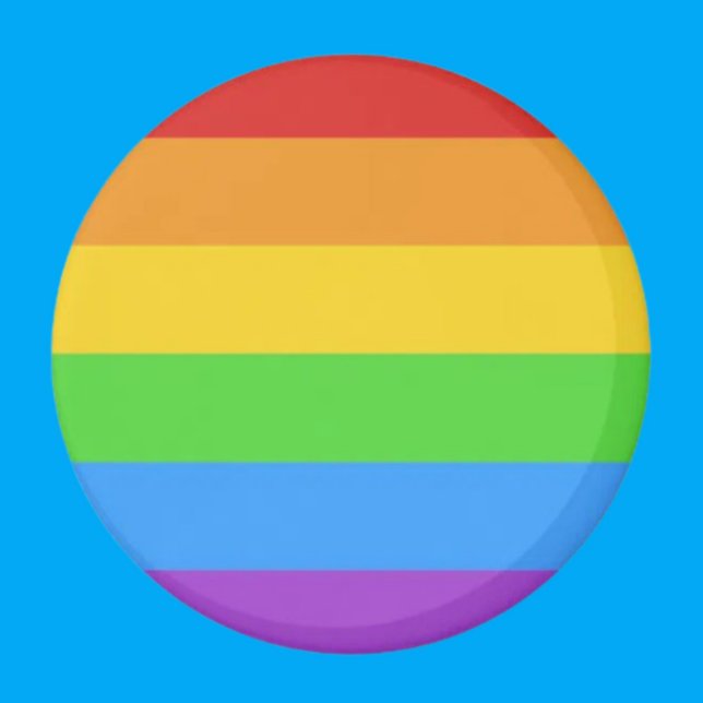 Íman PridePulse: Botão Arco-íris do Orgulho (Criador carregado)