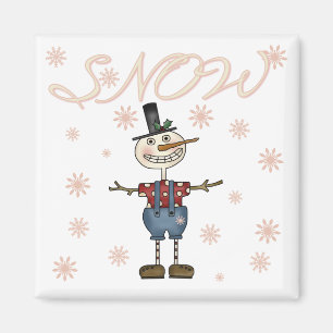 Íman Prim Snowman Camisetas e presentes