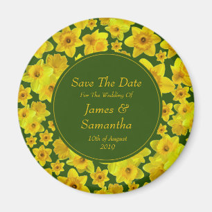 Íman Primavera Amarelo Daffodil - Casamento Salve A Dat