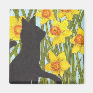 Íman Primavera Daffodil Black Cat