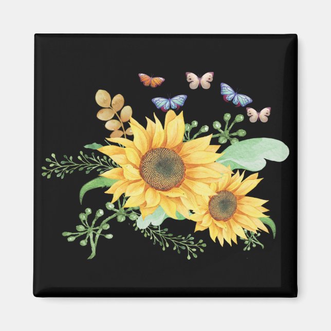 Íman primavera de girassol (Frente)