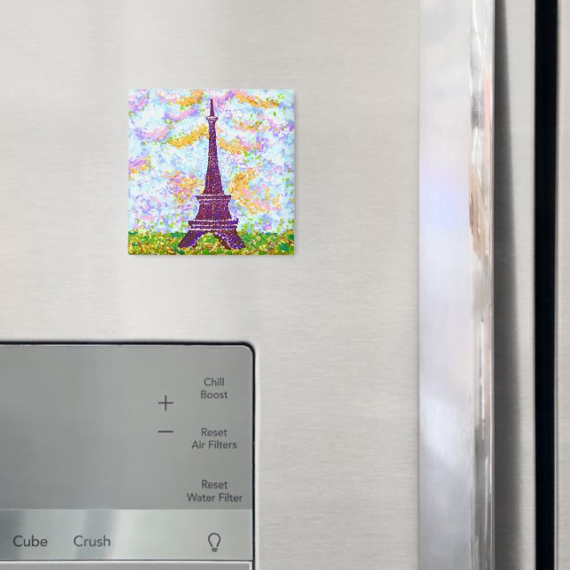 Íman Primavera de Pointilismo da Torre Eiffel (In Situ (Fridge))