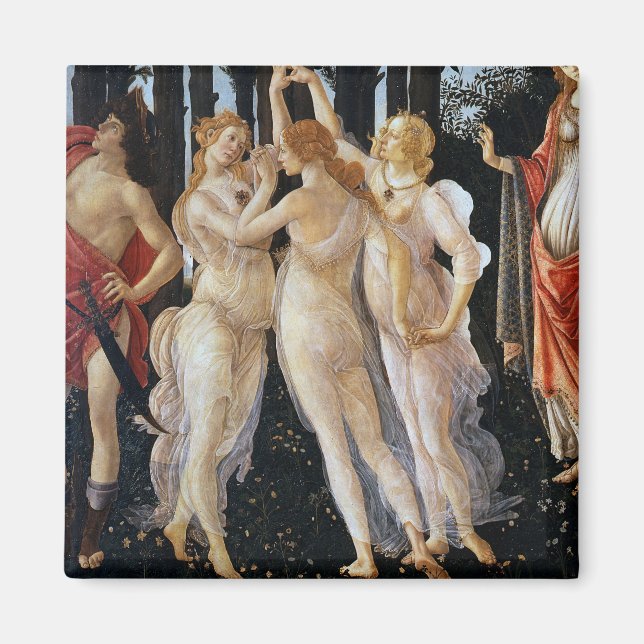 Íman Primavera (detalhe), Sandro Botticelli, 1482 (Frente)