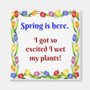 Íman Primavera está aqui.  Fiquei tão animado que mol