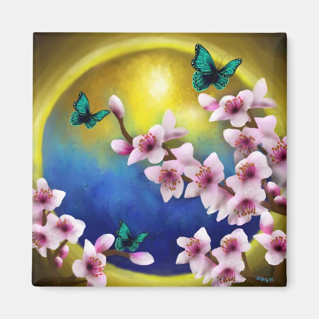 Íman Primavera no ímã dos céus (Frente)