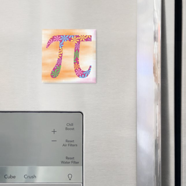 Íman Primavera Pi © Símbolo de Matemática Floral Magnét (In Situ (Fridge))