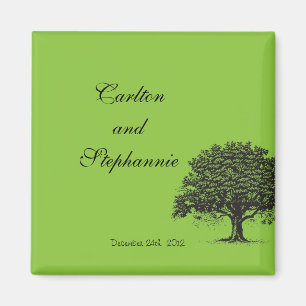 Íman Primavera Tree Green/Black Magnet Favor