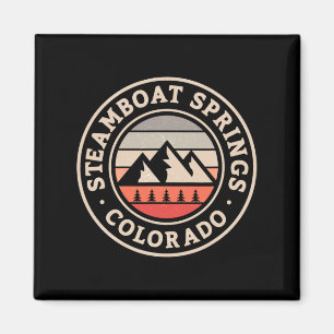 Íman Primaveras de barco a vapor Colorado Esquiando Sno