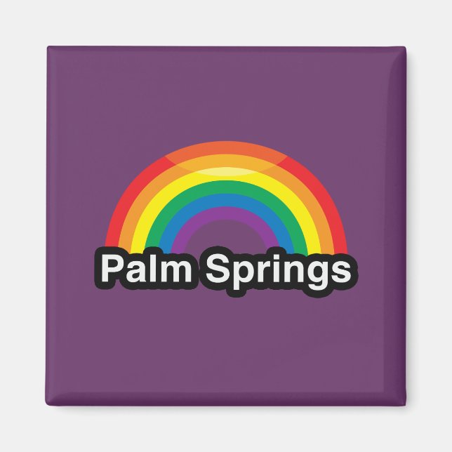 Íman Primaveras PALM LGBT PRIDE RAINBOW (Frente)