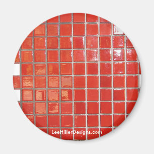 Íman Primaveras Quentes, Azulejos Vermelhos AR Presente