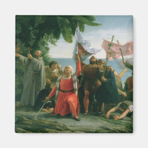 Íman Primeira aterragem de Cristóvão Colombo dentro