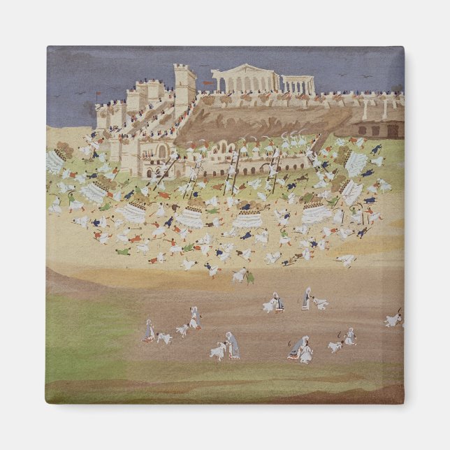 Íman Primeira batalha de Atenas em 1826, do Pictorial (Frente)