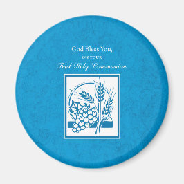 Íman Primeira Comunhão, Trigo, Uva Azul