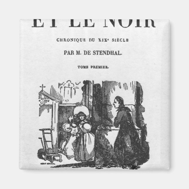 Íman Primeira edição de "O Vermelho e o Negro" (Frente)