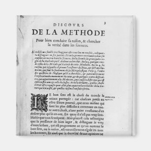 Íman Primeira página de "Discours de la Methode" por
