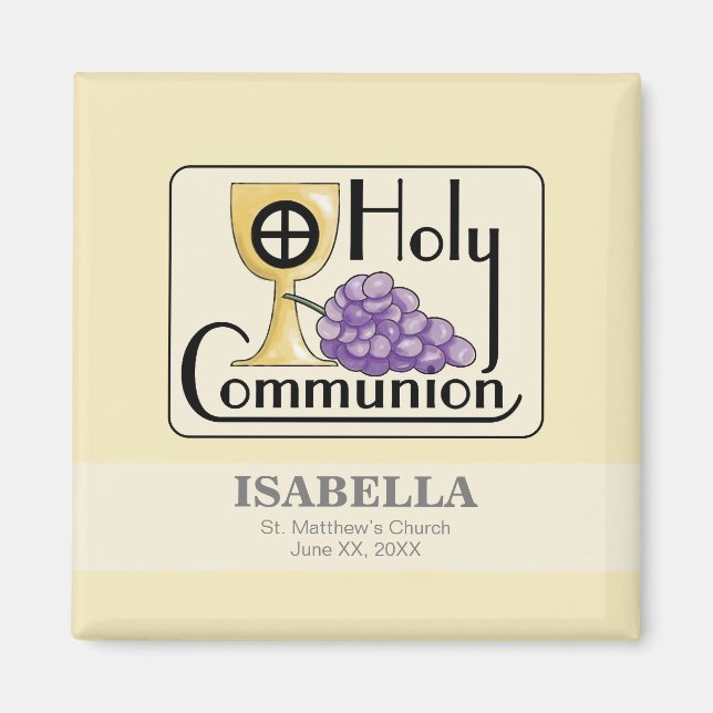 Íman Primeiras Uvas e Taças Comunitárias, Personalizáve (Frente)