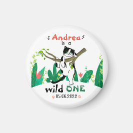 Íman Primeiro aniversario de Gato Selvagem de Safari Sa