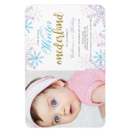 Íman Primeiro aniversario de Winter Onederland com neve