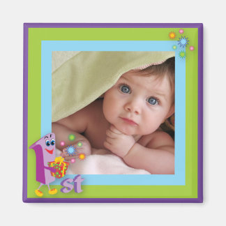 Íman Primeiro Aniversário Fotografia Frame Magnet