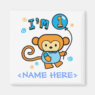 Íman primeiro aniversario Lil Monkey