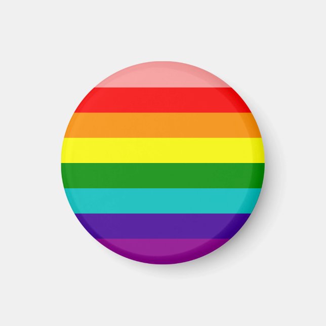 Íman Primeiro arco-íris Orgulho gay com sinalizador (Frente)
