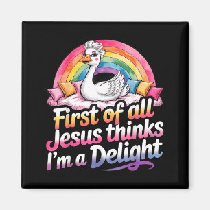Íman Primeiro De Jesus Acha Um Delícia Design De Ganso