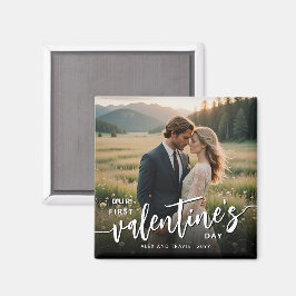 Íman Primeiro Dia de os namorados personalizado do Phot