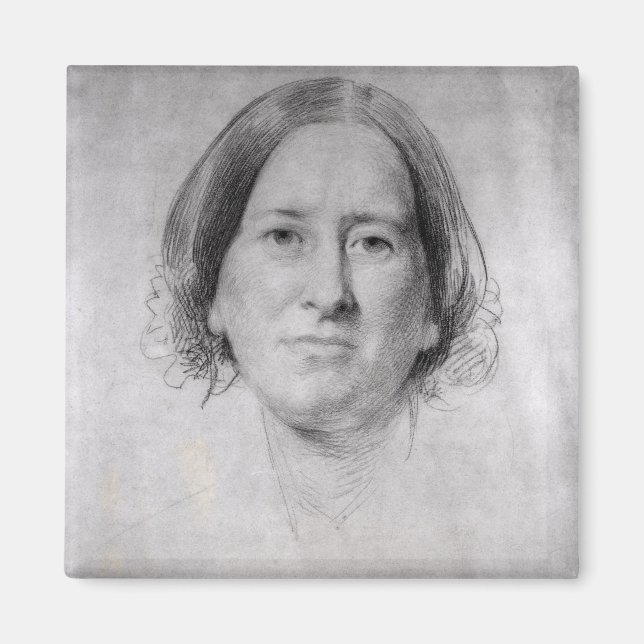 Íman Primeiro Estudo para o Retrato de George Eliot (Frente)