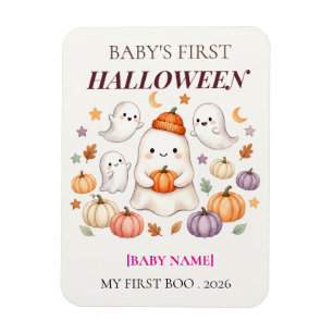 Íman Primeiro Halloween do Bebê 2026 Personalizado Fofo