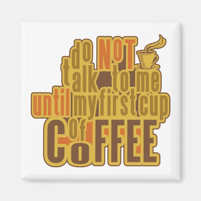 Íman PRIMEIRO ímã CAFÉ (Frente)