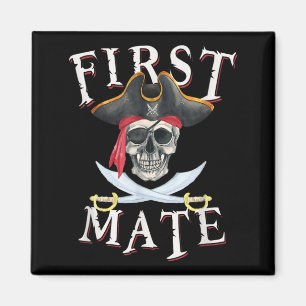 Íman Primeiro imediato Pirata Chapéu Caveira Náutica Ve
