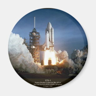 Íman Primeiro lançamento STS-1 Colômbia do vaivém
