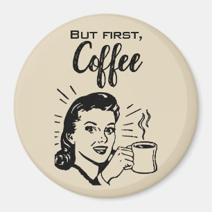 Íman Primeiro Magneto Do Café Retroativo