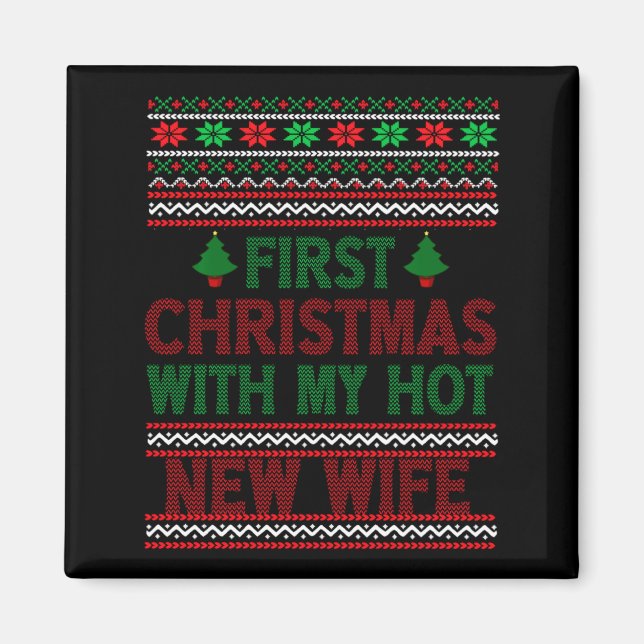 Íman Primeiro Natal Com Minha Nova Esposa Sensual Funny (Frente)