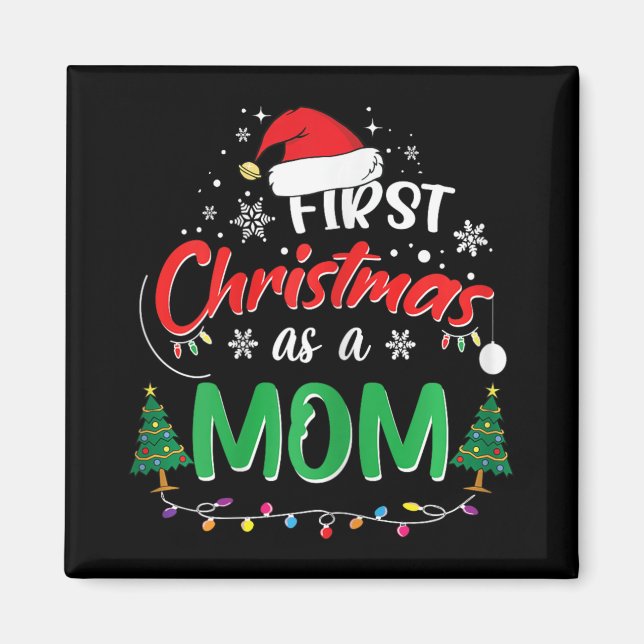 Íman Primeiro Natal como Mãe Nova Mamãe 1º Natal (Frente)