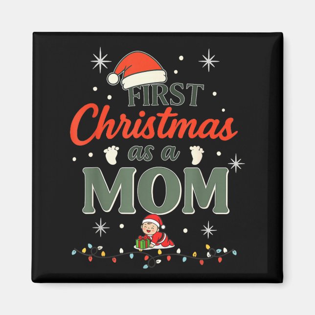 Íman Primeiro Natal como Mãe Novo Feriado de Natal da M (Frente)