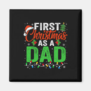 Íman Primeiro Natal Como Pai De Luzes Xmas Novo papai C