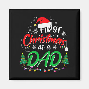 Íman Primeiro Natal como Papai Novo Papai 1º Natal