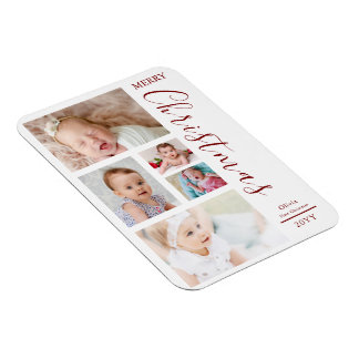 Íman Primeiro Natal do Bebê Personalizado com Foto