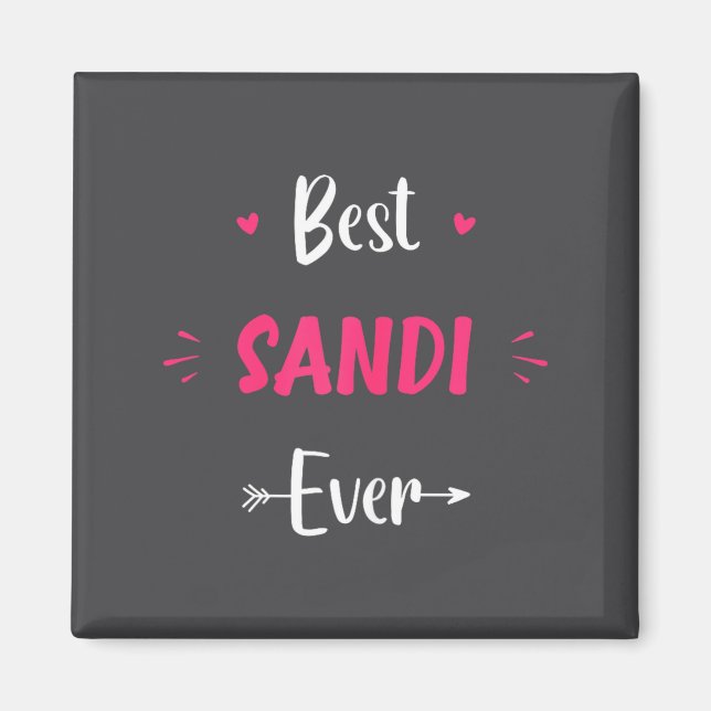 Íman Primeiro Nome Sandi Citação Engraçada Sandi  (Frente)