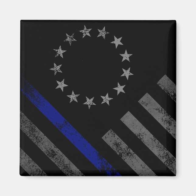 Íman Primeiro Respondente da Linha Azul Betsy Ross Amer (Frente)