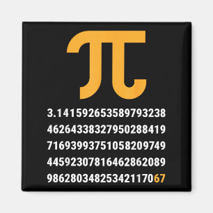 Íman Primeiros 100 Dígitos De Pi 67 Nerds Geeks Profess