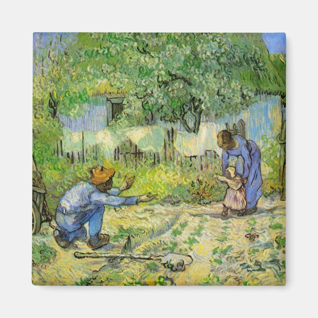 Íman Primeiros passos de Vincent van Gogh (Frente)