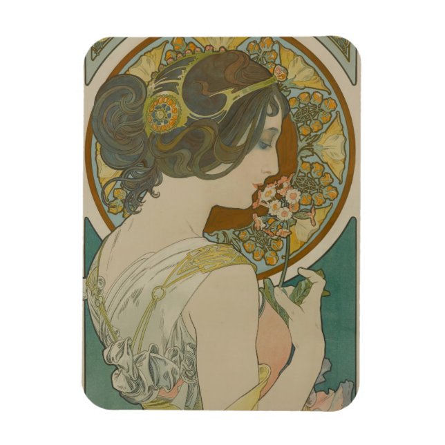 Íman Primrose por Alphonse Mucha (1899) (Vertical)