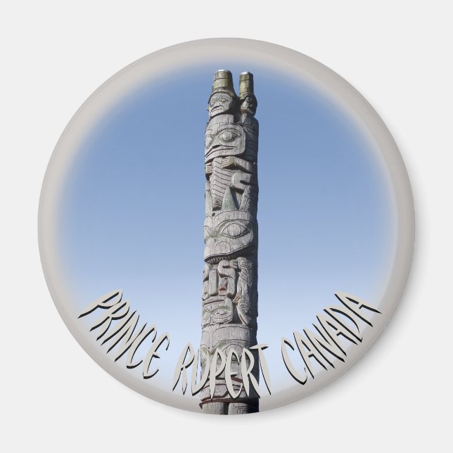 Íman Prince Rupert Magnet Personalizado BC Souvenirs (Frente)