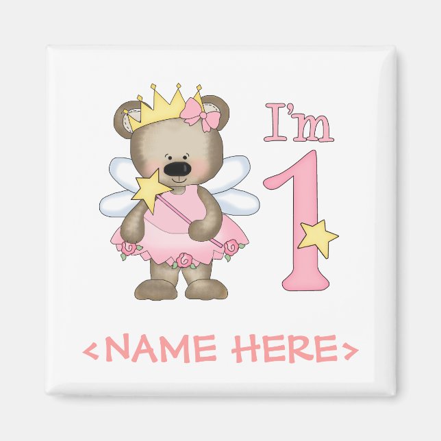 Íman Princesa Bear primeiro aniversario (Frente)