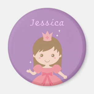 Íman Princesa bonito, cor-de-rosa para as meninas