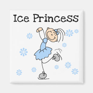 Íman Princesa Camiseta e presentes do patinagem no gelo